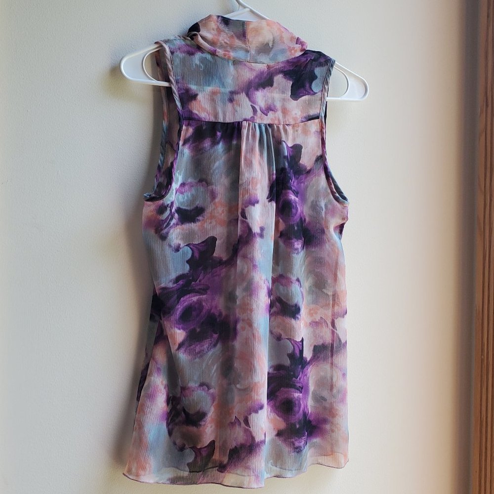 Charlotte Russe Purple Sleeveless Blouse Small - Picture 9 of 14